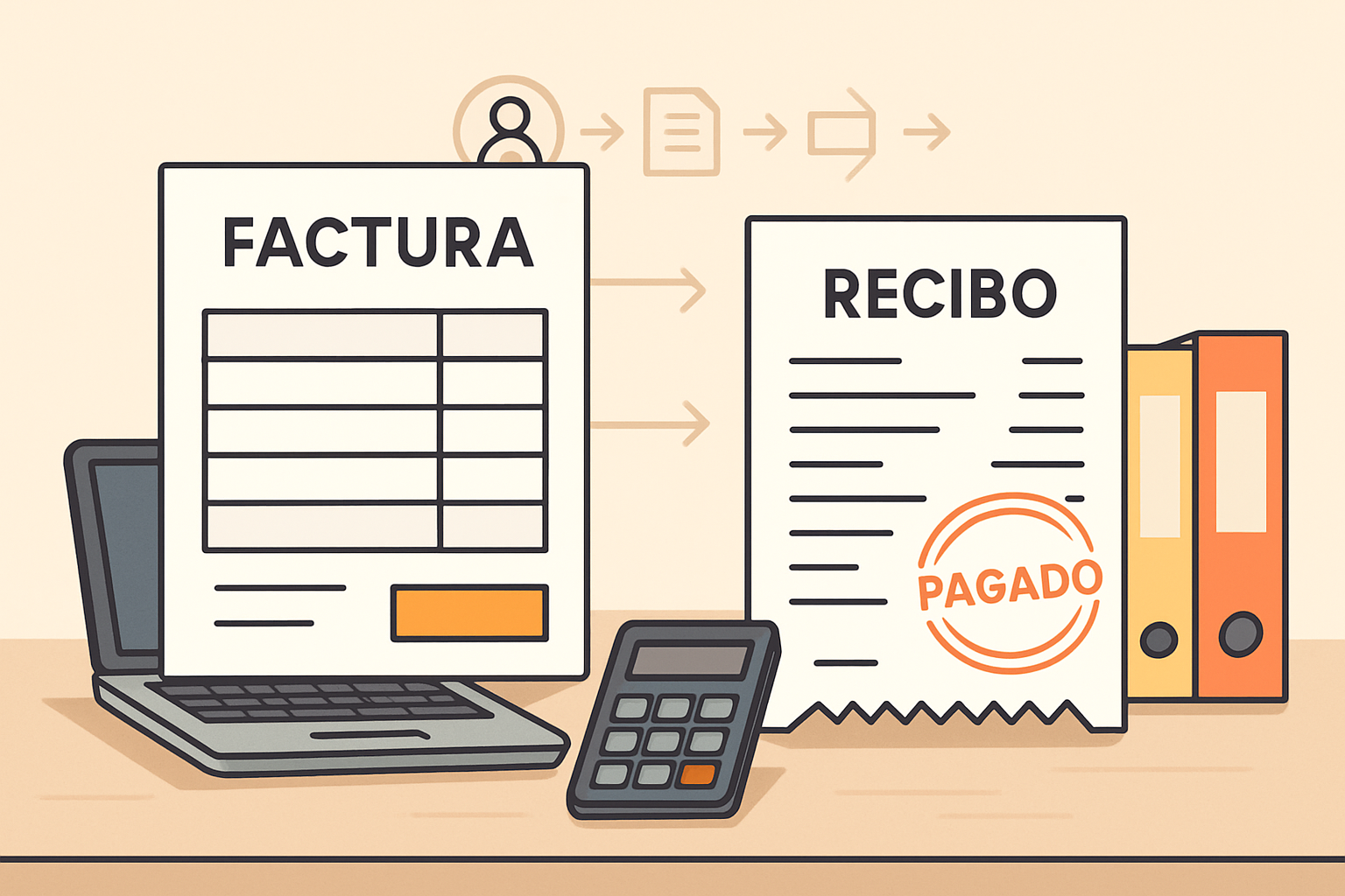 Facturas vs recibos: diferencias clave